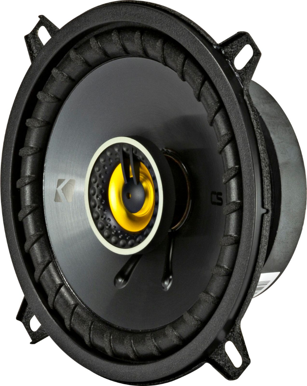 KICKER - CS Series 5-1/4" 2-Way Car Speakers with Polypropylene Cones (Pair) - Yellow/Black