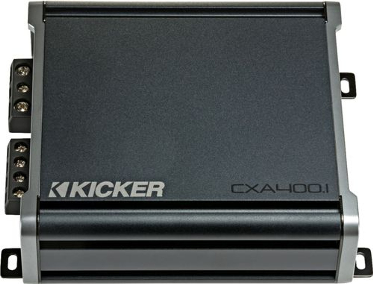 KICKER - CX 400W Class D Digital Mono Amplifier with Variable Low-Pass Crossover - Black