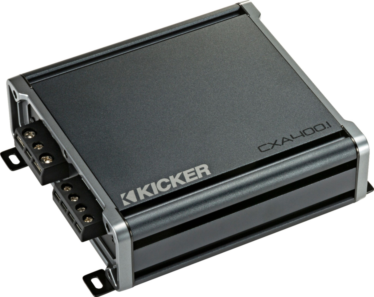 KICKER - CX 400W Class D Digital Mono Amplifier with Variable Low-Pass Crossover - Black