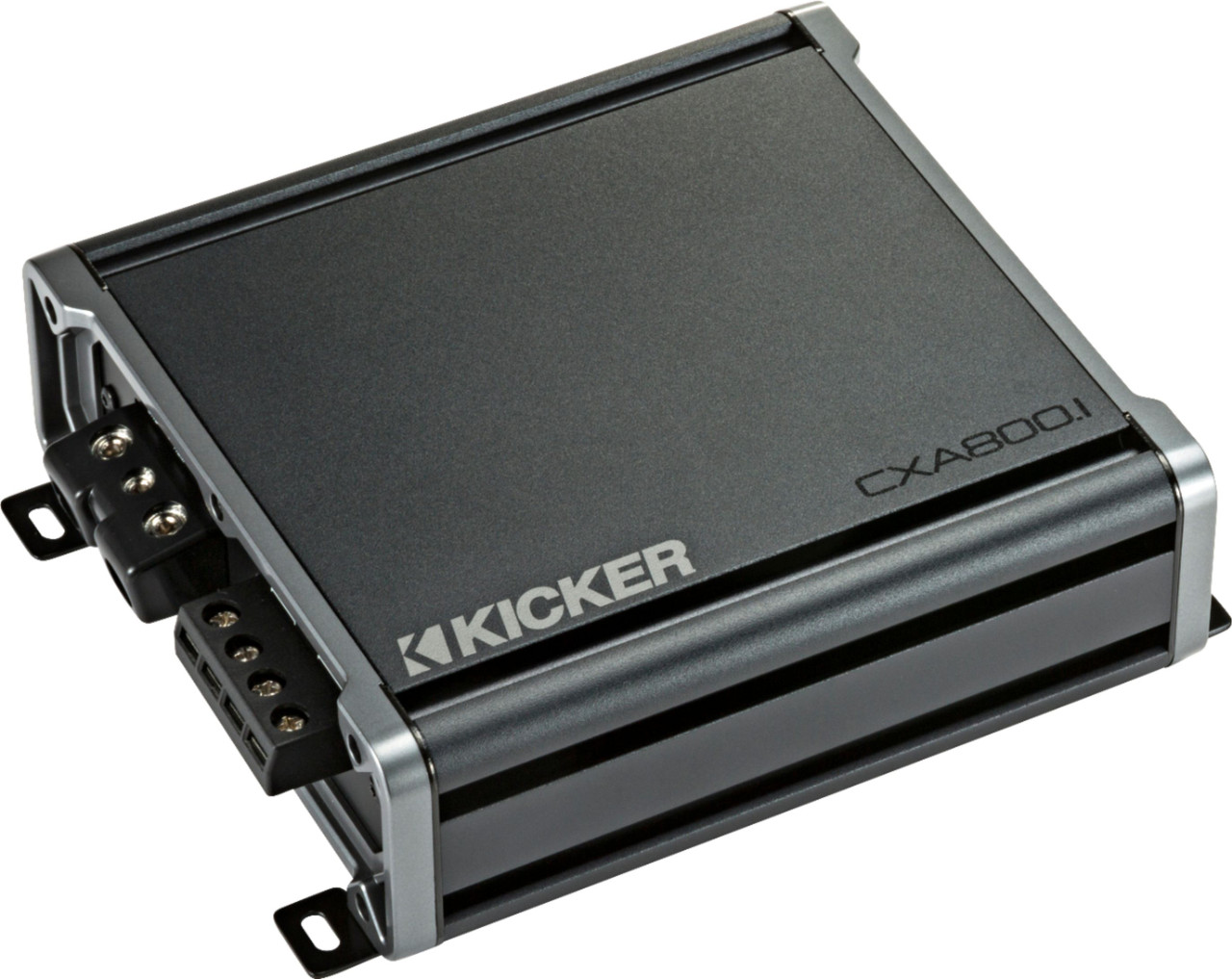 KICKER - CX 800W Class D Digital Mono Amplifier with Variable Low-Pass Crossover - Black