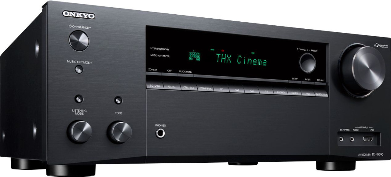 Onkyo - TX 7.2-Ch. with Dolby Atmos 4K Ultra HD HDR Compatible A/V Home Theater Receiver - Black