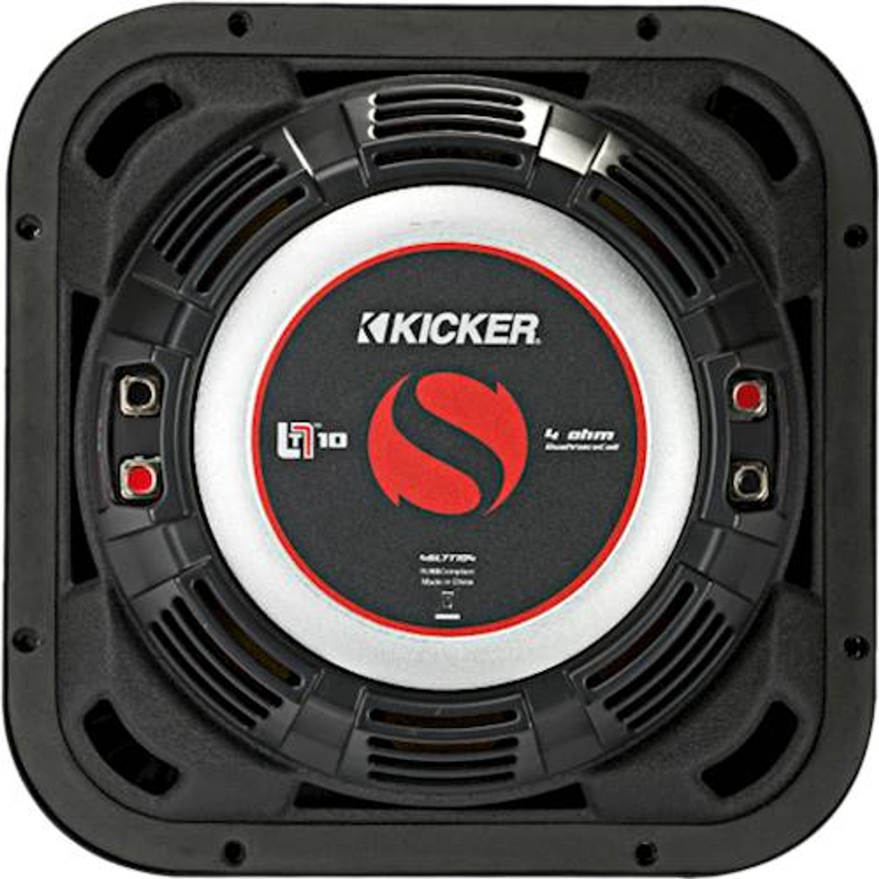 KICKER - Solo-Baric L7T 10" Dual-Voice-Coil 8-Ohm Subwoofer - Black