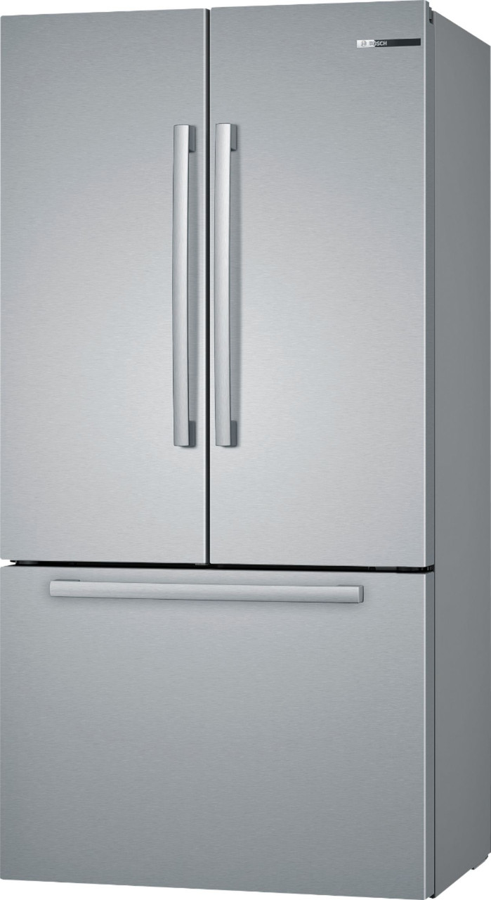 Bosch - 800 Series 21 Cu. Ft. French Door Counter-Depth Refrigerator - Stainless steel