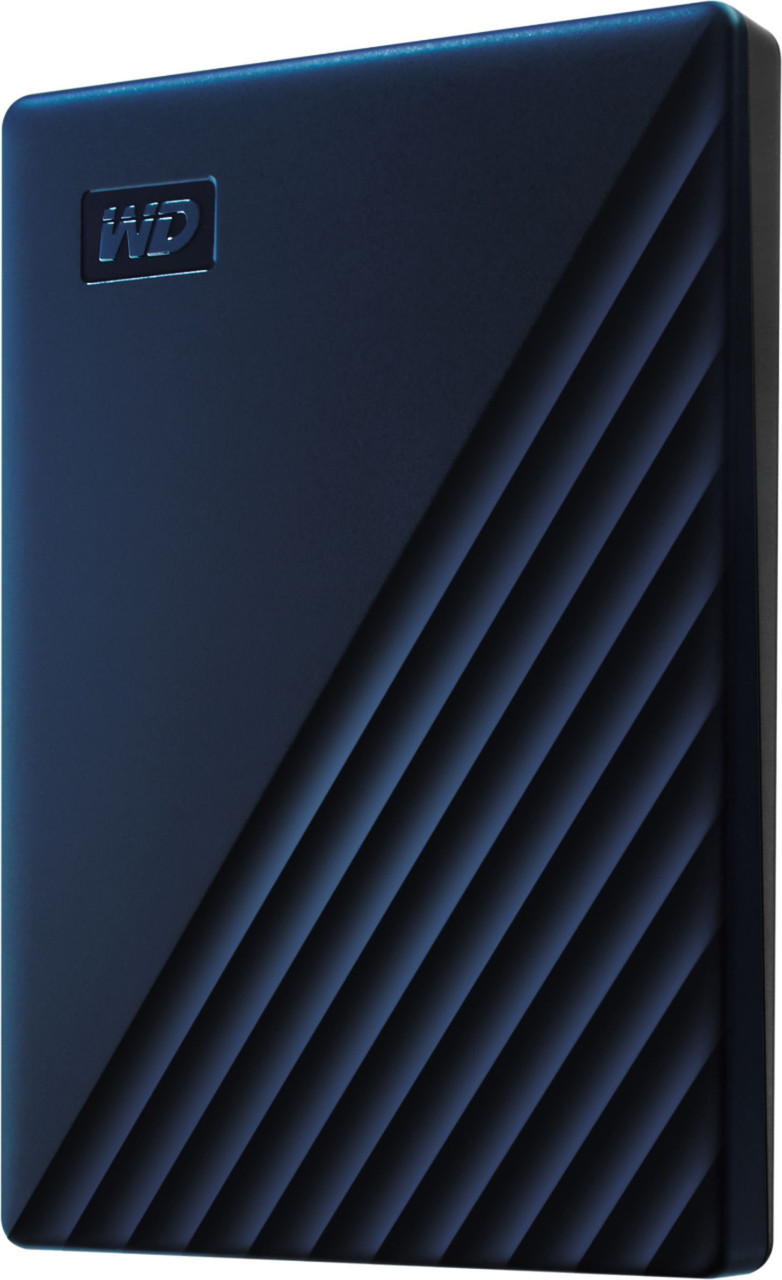 WD - My Passport for Mac 2TB External USB 3.0 Portable Hard Drive with Hardware Encryption (Latest Model) - Blue