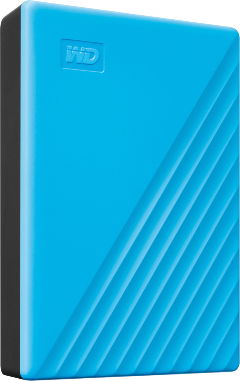 WD - My Passport 4TB External USB 3.0 Portable Hard Drive with Hardware Encryption (Latest Model) - Blue