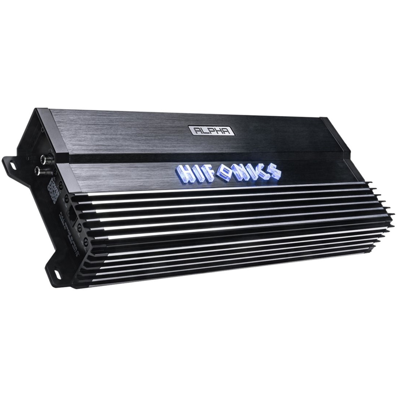Hifonics - ALPHA 2000W Class D Digital Mono Amplifier with Variable Low-Pass Crossover - Black
