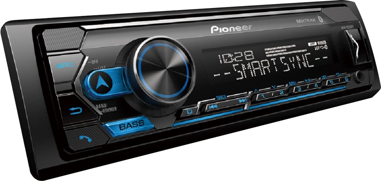 Pioneer - In-Dash Digital Media Receiver - Built-in Bluetooth with Detachable Faceplate - Black