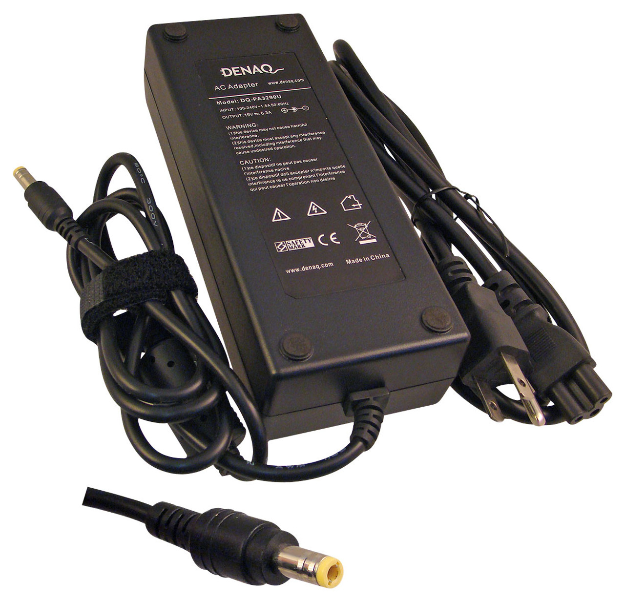 DENAQ - AC Power Adapter and Charger for Select Toshiba Satellite and Satellite Pro Laptops - Black