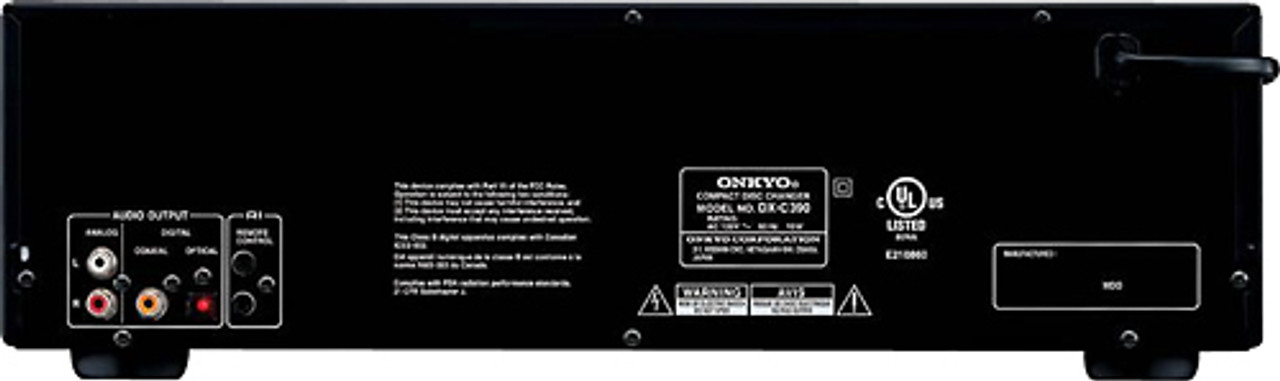 Onkyo - 6-Disc CD Player - Black