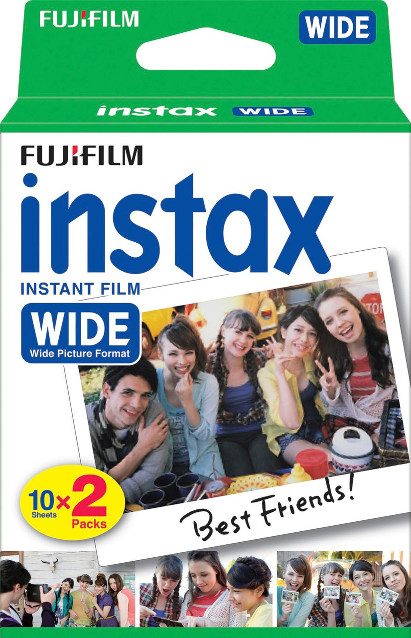 Fujifilm - instax Wide Instant Film Twin Pack - White