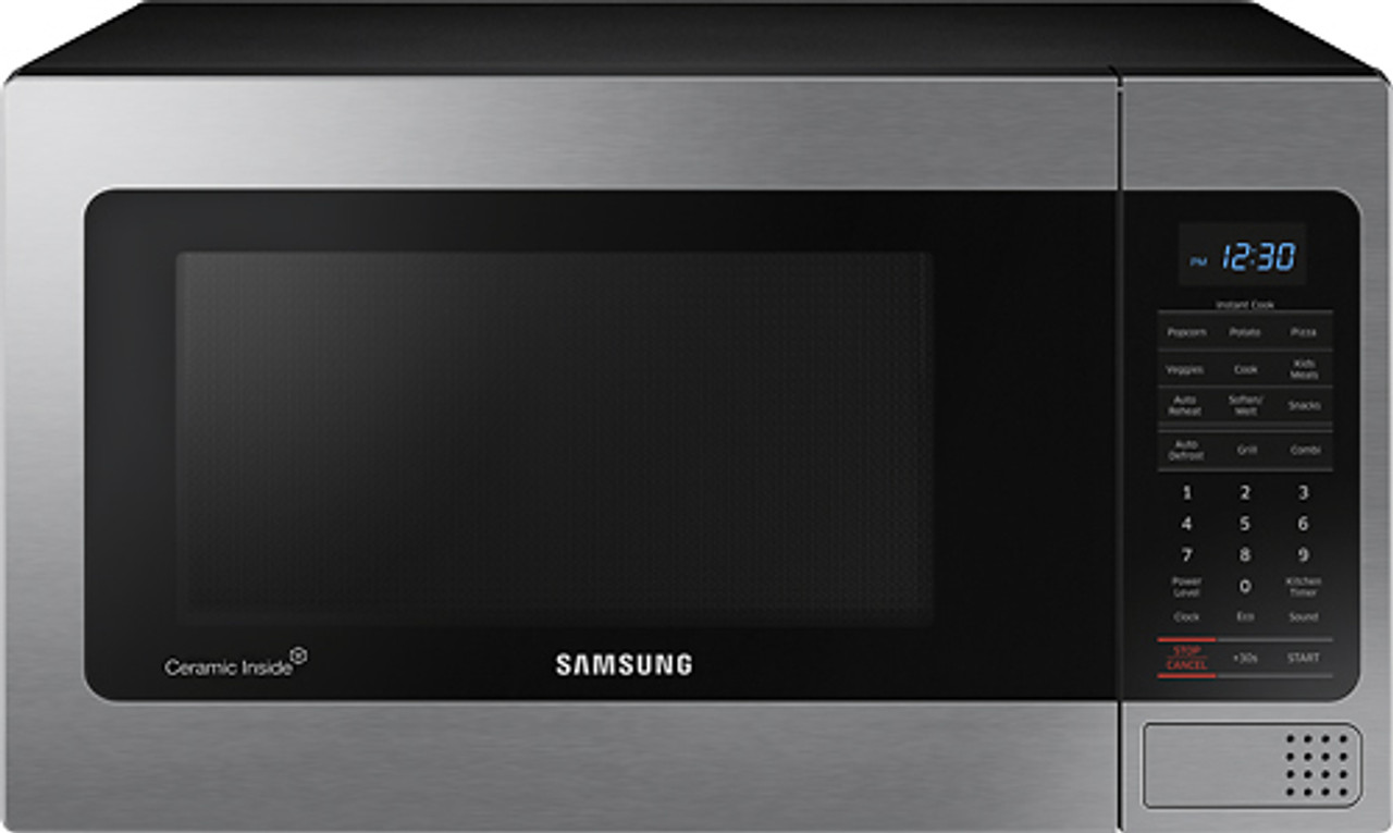 Samsung - 1.1 Cu. Ft. Countertop Microwave with Grilling Element - Stainless steel