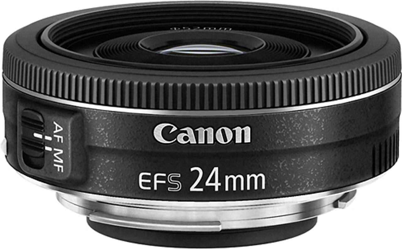 Canon - EF-S 24mm f/2.8 STM Standard Lens for Canon APS-C Cameras - Black