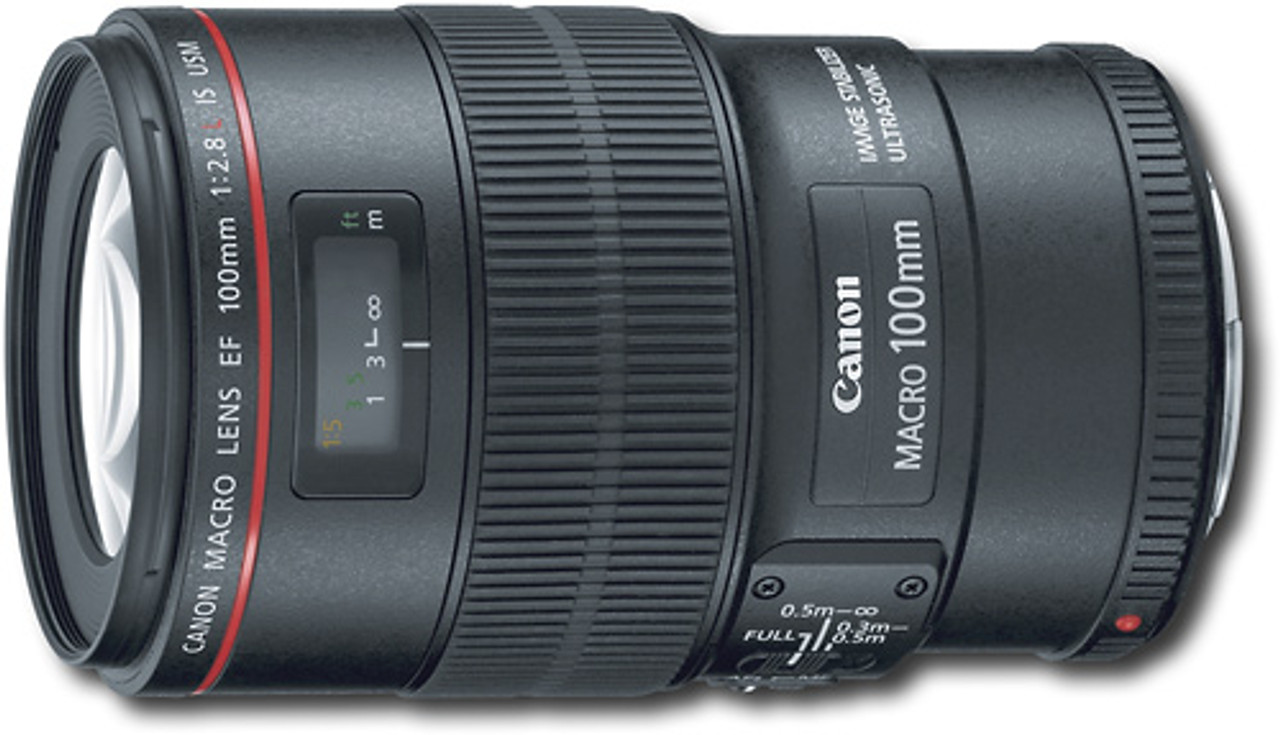 Canon - EF 100mm f/2.8L Macro IS USM Lens - Black