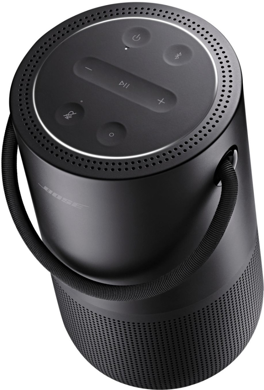 Bose® - Portable Bluetooth Home Smart Speaker with Google Assistant and Alexa Voice Control - Triple Black