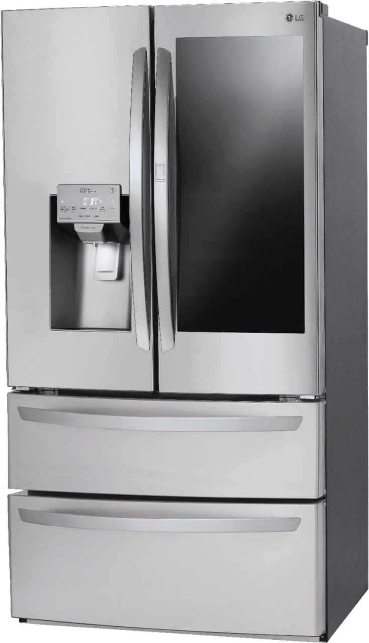 LG - InstaView Door-in-Door 27.8 Cu. Ft. 4-Door French Door Refrigerator - PrintProof Stainless Steel