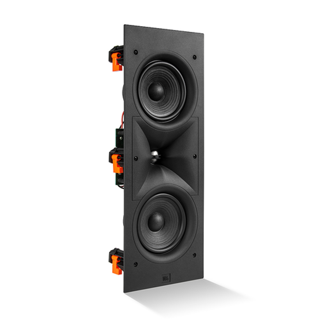 JBL - JBL250WL in-wall loudspeaker with 1" aluminum dome tweeter and dual 5.25" polycellulose cone woofers - Black