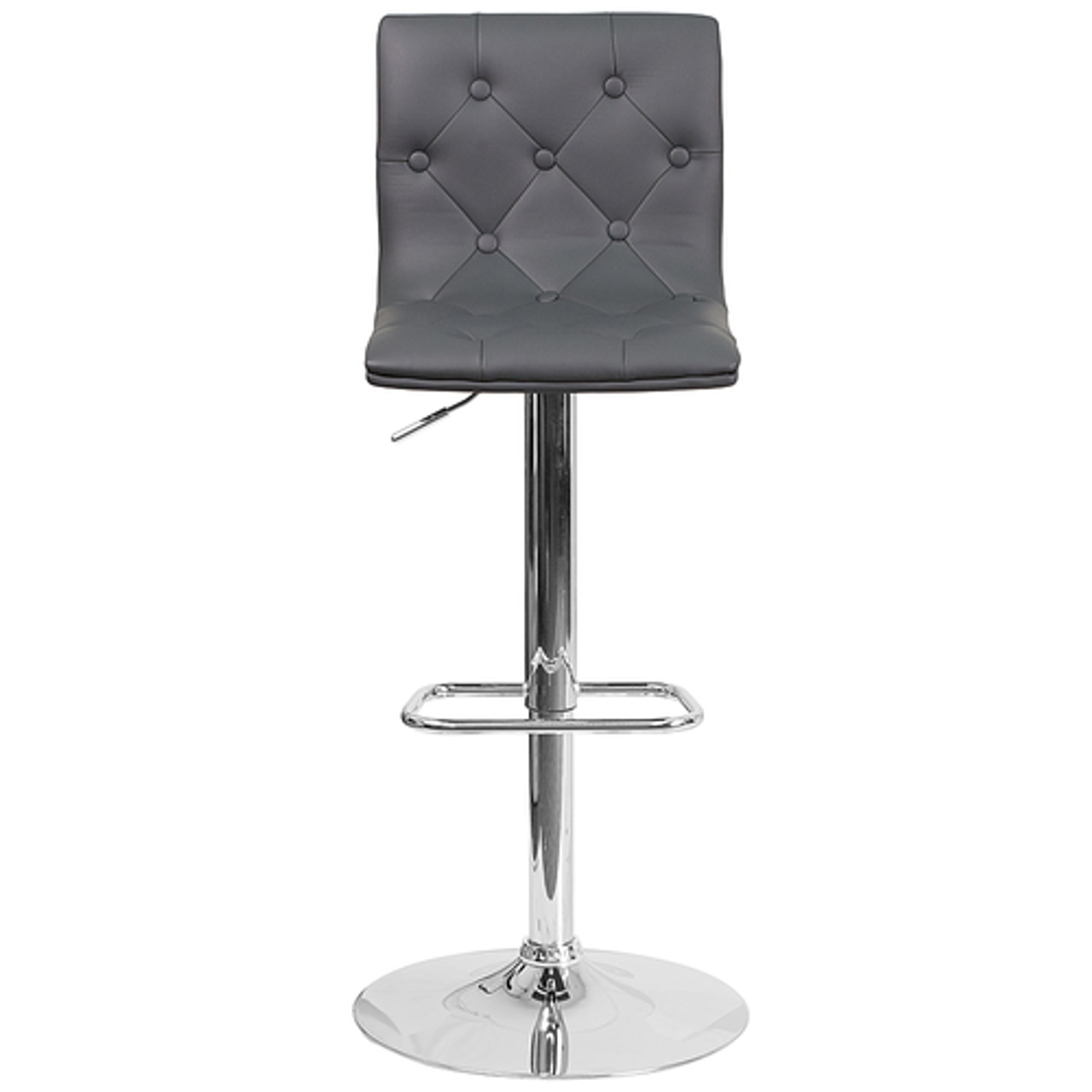 Flash Furniture - Sammie Contemporary Vinyl Barstool (set of 2) - Gray
