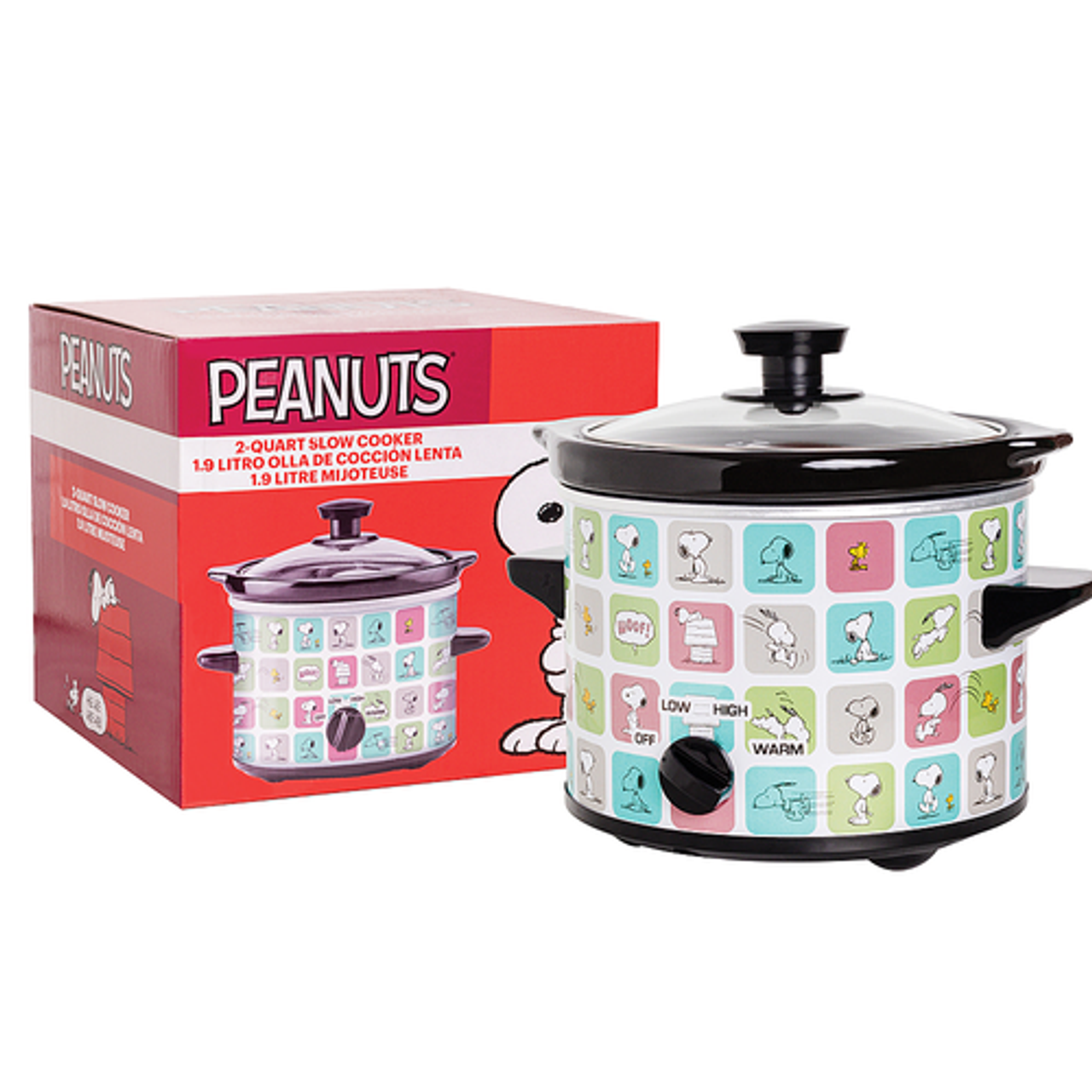 Uncanny Brands Peanuts Snoopy 2 Quart  Slow Cooker - Multi