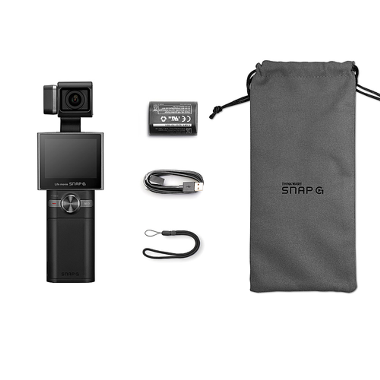 THINKWARE - SNAP-G 4K 60FPS Action Camera Creator Bundle - Black