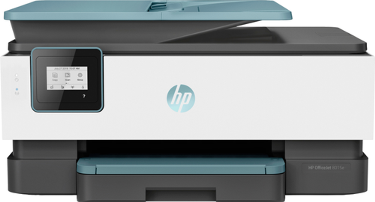 HP - OfficeJet Pro 8015e Wireless All-In-One Inkjet Printer with 6 months of Instant Ink Included with HP+ - White