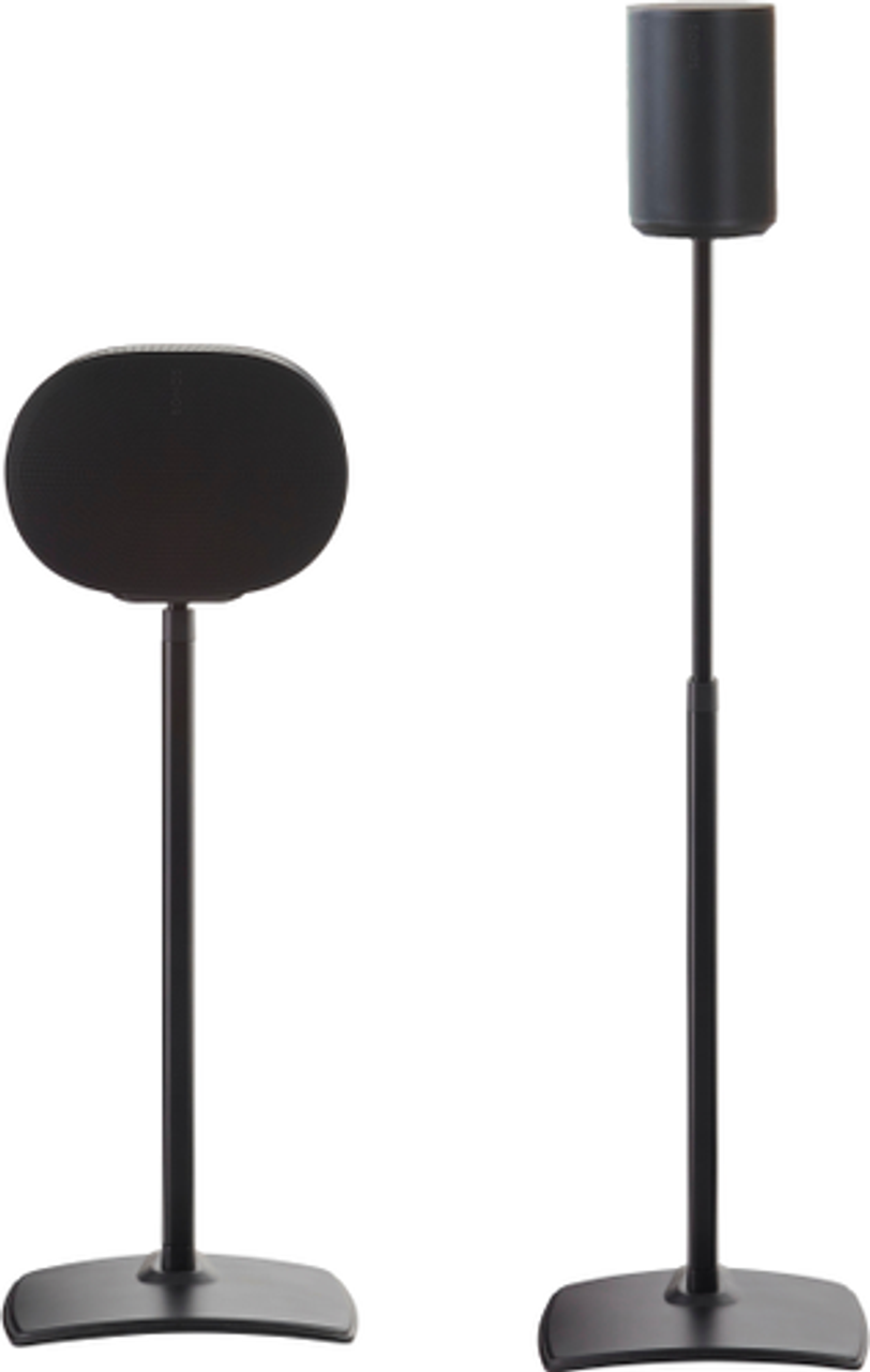 SANUS Elite - Adjustable-Height Speaker Stands for Sonos Era 100 and 300 Speakers (Pair) - Black