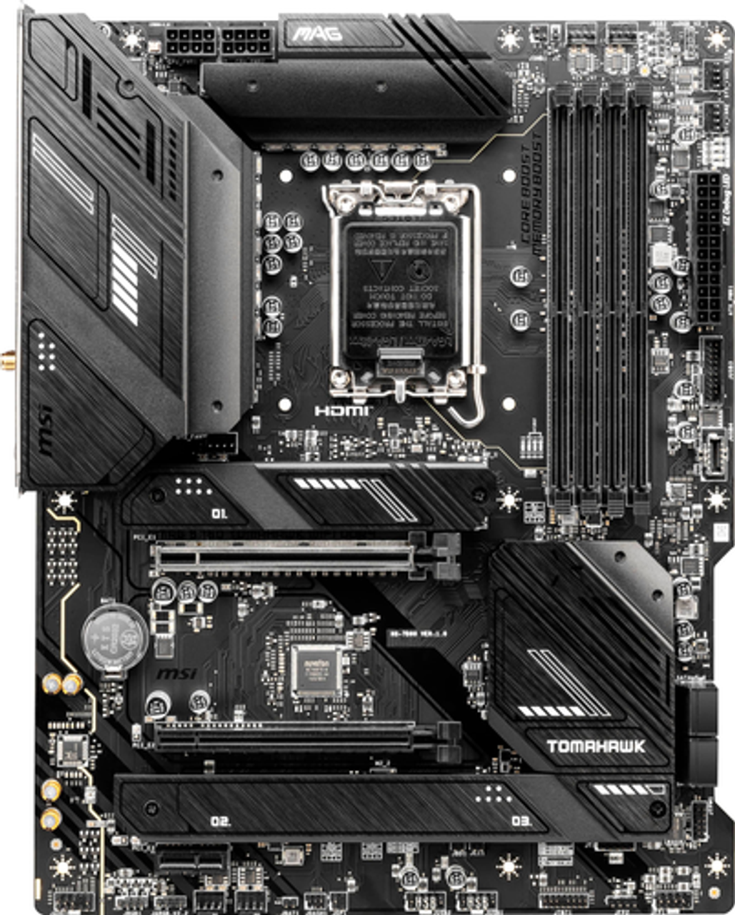MSI - MAG B760 TOMAHAWK WIFI DDR4 (Socket LGA 1700) USB 3.2 Intel Motherboard - Black