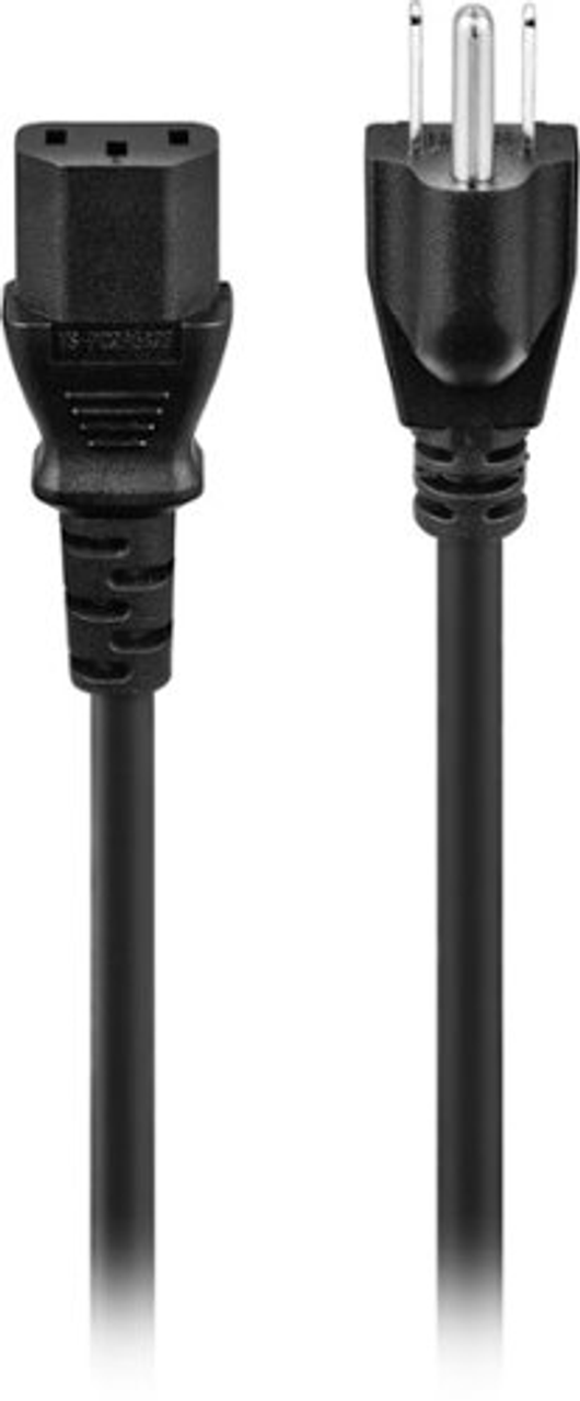 Insignia™ - 6’ AC Power Cable - Black