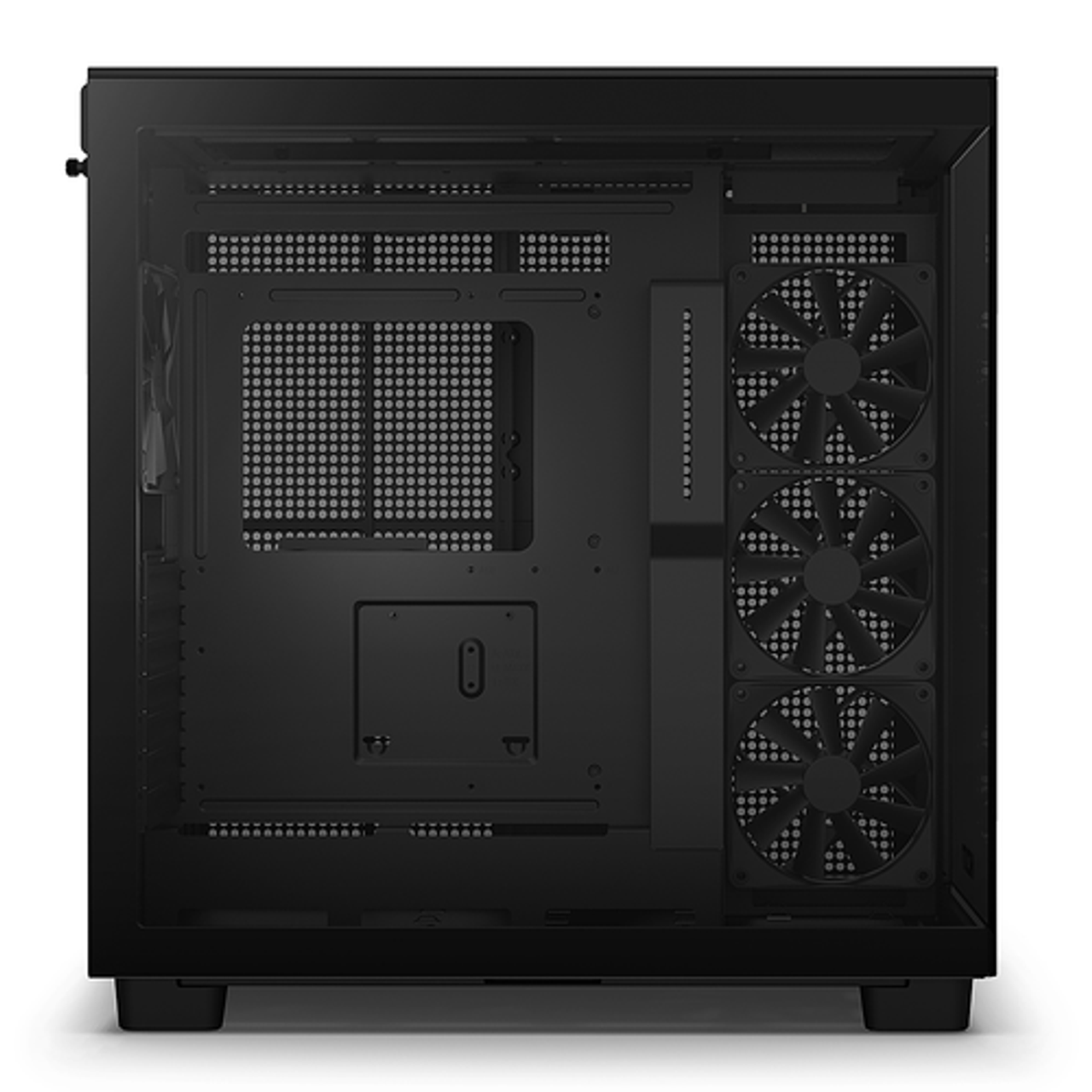 NZXT - H9 Flow ATX Dual-Chamber Midtower Air-Flow Case - Black