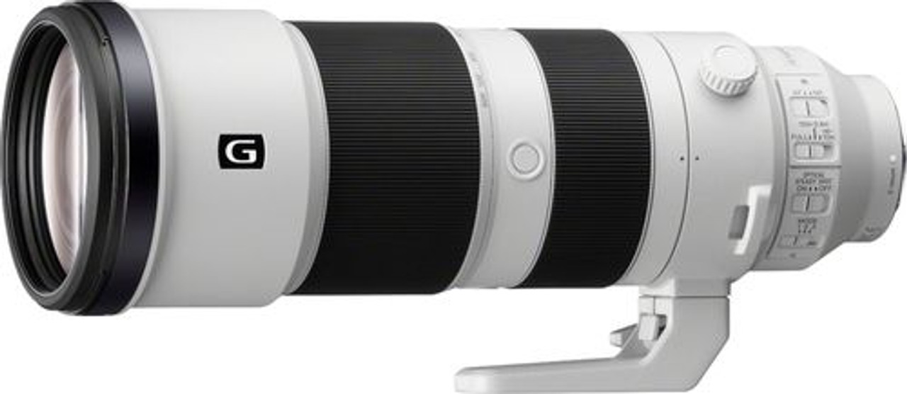 Sony - 200-600mm f/5.6-6.3 G OSS Optical Telephoto Zoom Lens for Sony NEX-FS700 - White/Black
