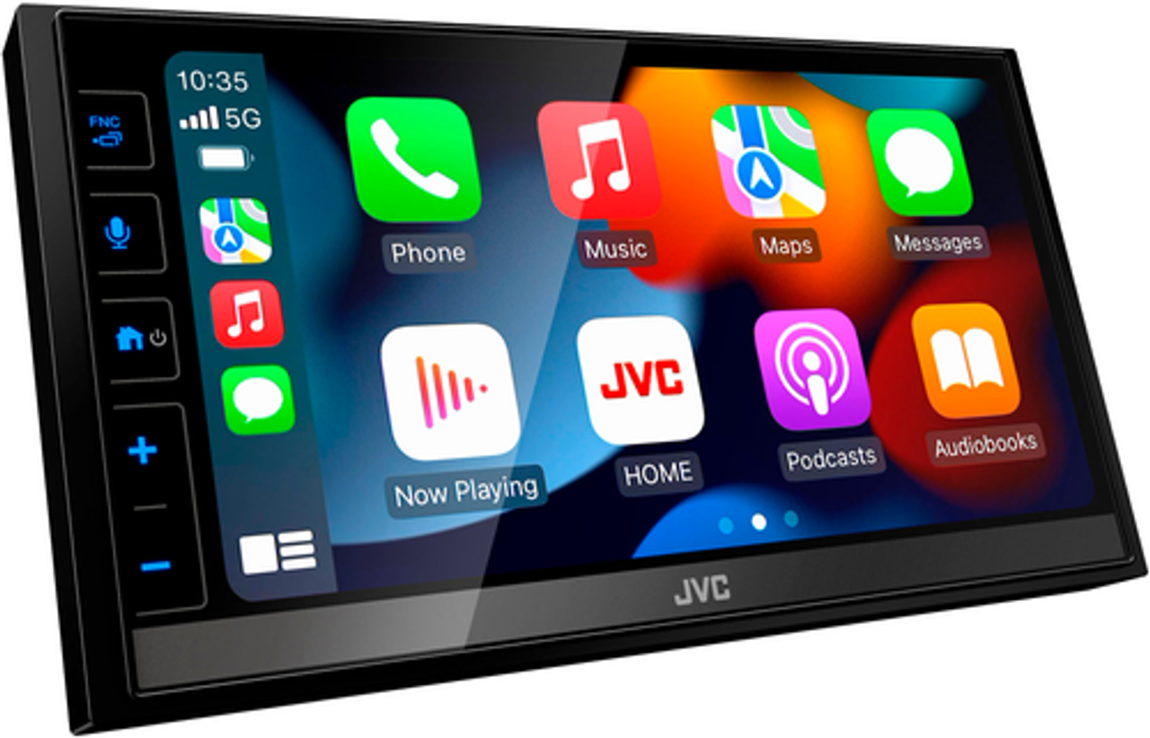 JVC - 6.8" Wireless Android Auto and Apple CarPlay Bluetooth Digital Media Receiver - Black