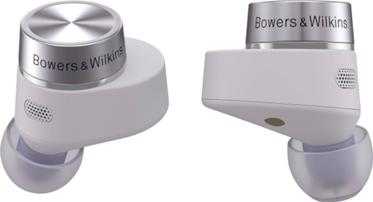 Bowers & Wilkins - Pi5 S2 True Wireless Earphones with Active Noise Cancellation, 16-Hr Battery Life, Compatible with Android/iOS - Spring Lilac