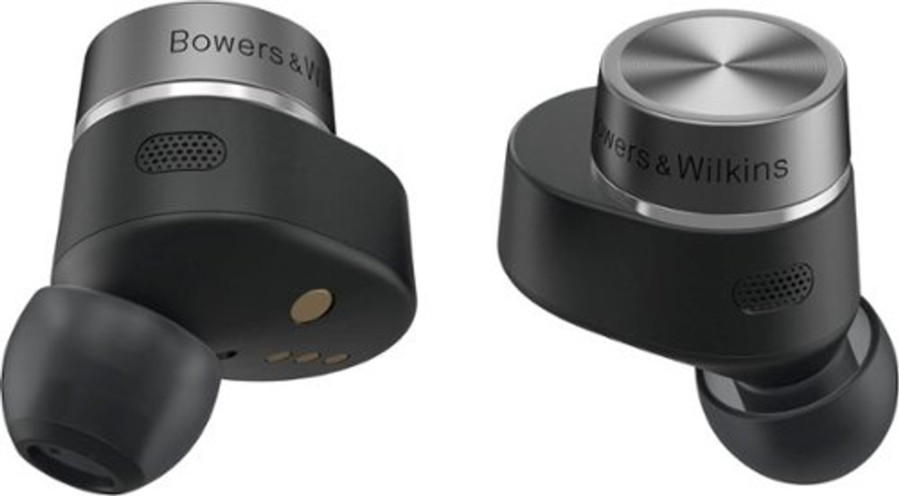 Bowers & Wilkins - Pi7 S2 True Wireless Earphones with ANC, Dual Hybrid Drivers, Qualcomm aptX Technology, Compatible with Android/iOS - Satin Black