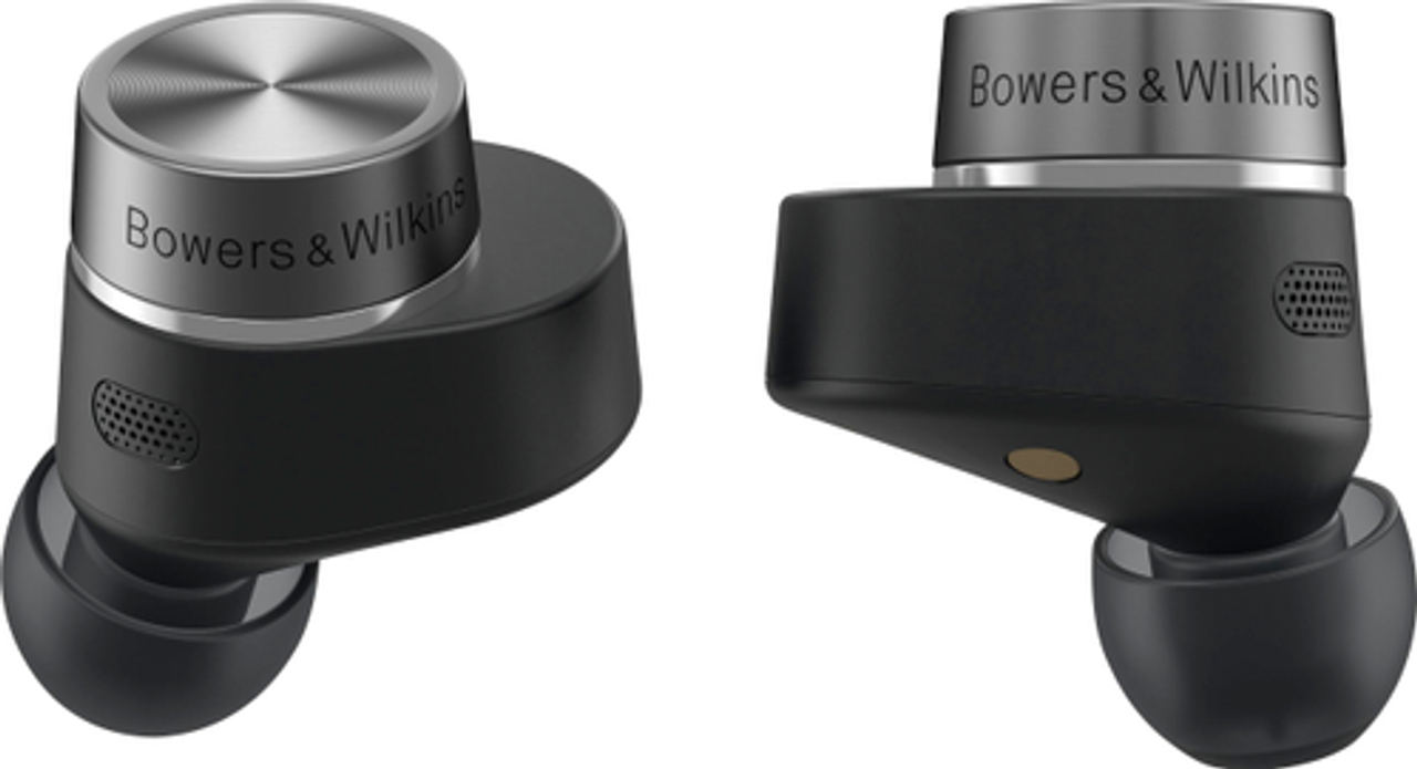 Bowers & Wilkins - Pi7 S2 True Wireless Earphones with ANC, Dual Hybrid Drivers, Qualcomm aptX Technology, Compatible with Android/iOS - Satin Black