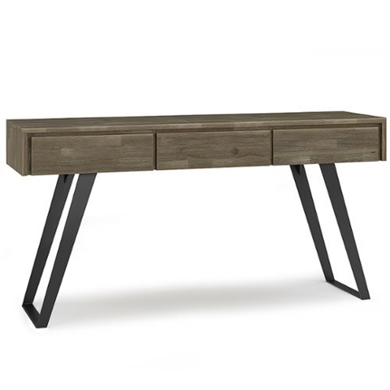 Simpli Home - Lowry Console Sofa Table - Distressed Grey