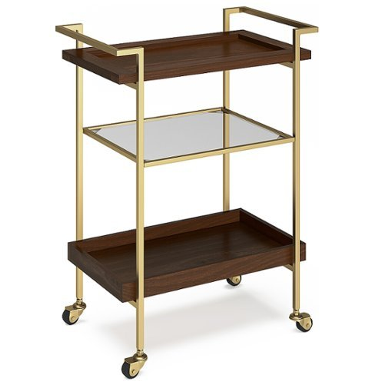 Simpli Home - Jace Bar Cart - Cognac