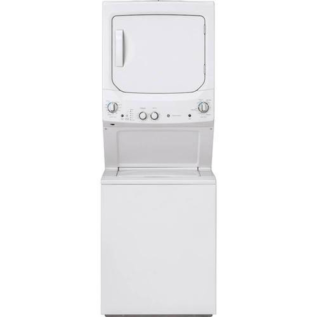 GE - Unitized Spacemaker 3.8 Cu. Ft. 11-Cycle Washer and 5.9 Cu. Ft. 4-Cycle Gas Dryer Combo