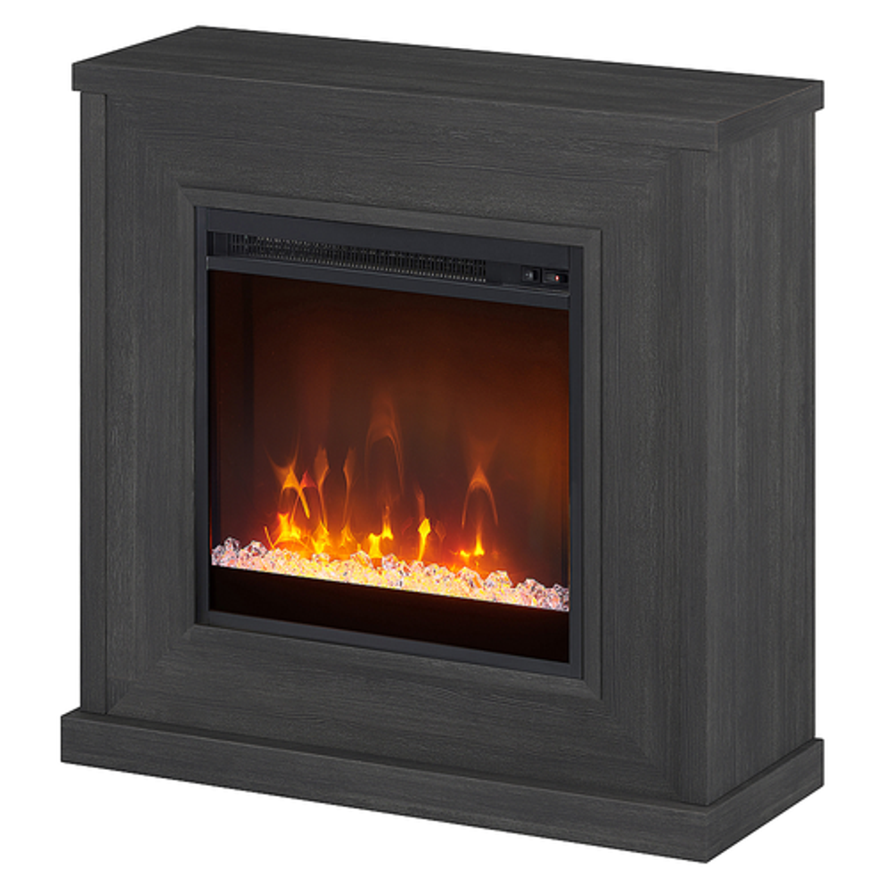 Camden&Wells - Santos Crystal Fireplace - Charcoal Gray