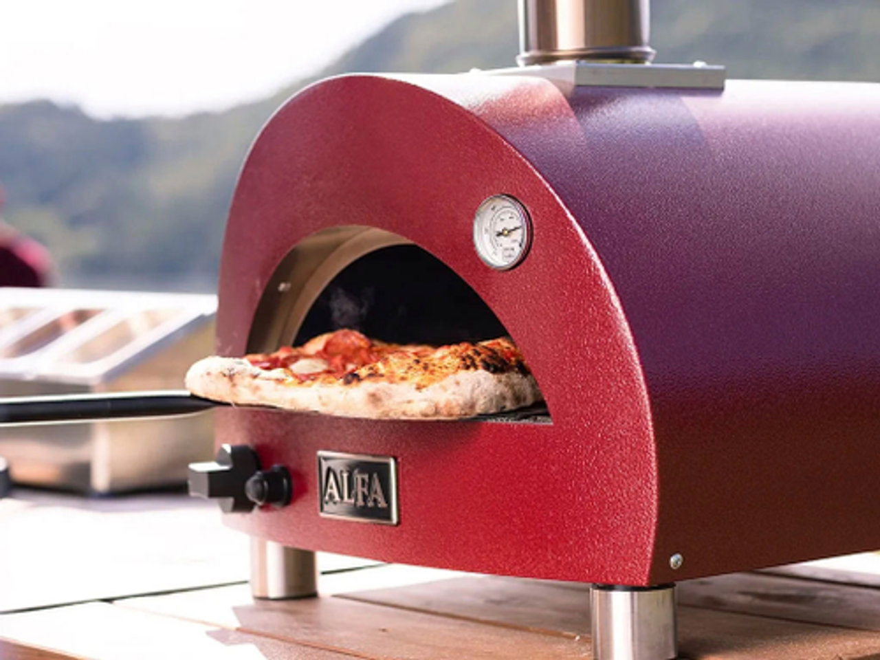 Alfa - Moderno Portable Pizza Oven (Gas) - Antique Red
