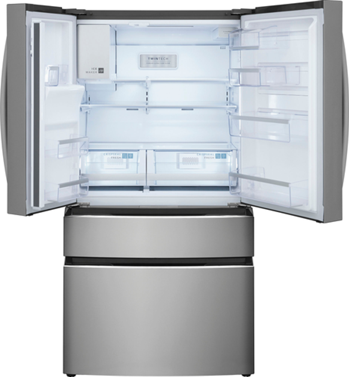 Frigidaire Gallery 21.5 Cu. Ft. Counter-Depth 4-Door French Door Refrigerator - Stainless steel