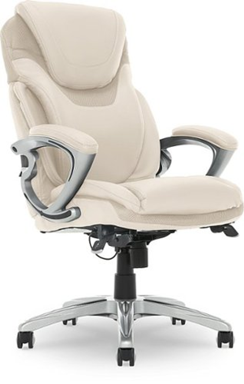 Serta - Bryce Executive Office Chair with AIR Technology - Cream