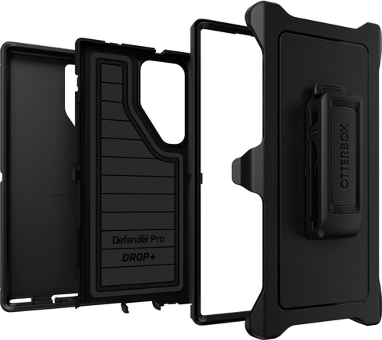 OtterBox - Defender Series Pro Hard Shell for Samsung Galaxy S23 Ultra - Black