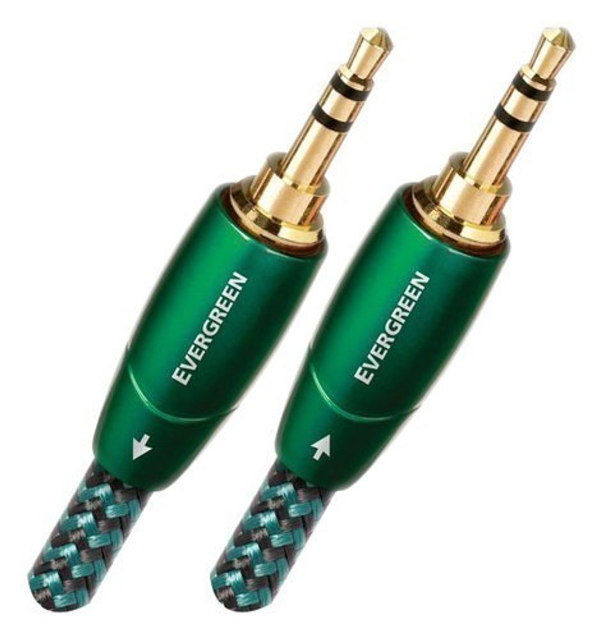 AudioQuest - Evergreen 26.2' 3.5mm-to-3.5mm Interconnect Cable - Green