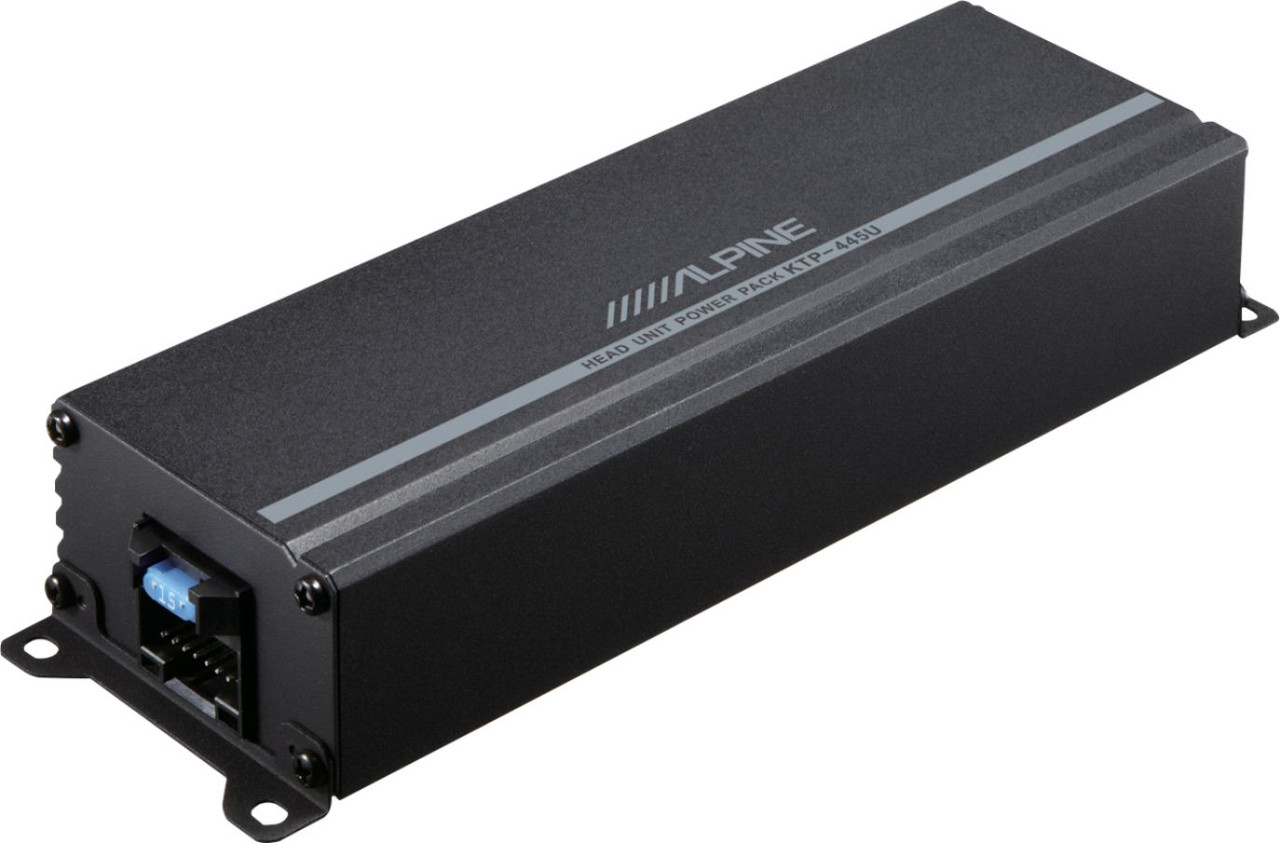 Alpine - Power Pack 180W Class D Bridgeable Multichannel Amplifier with High-Pass Filter - Black