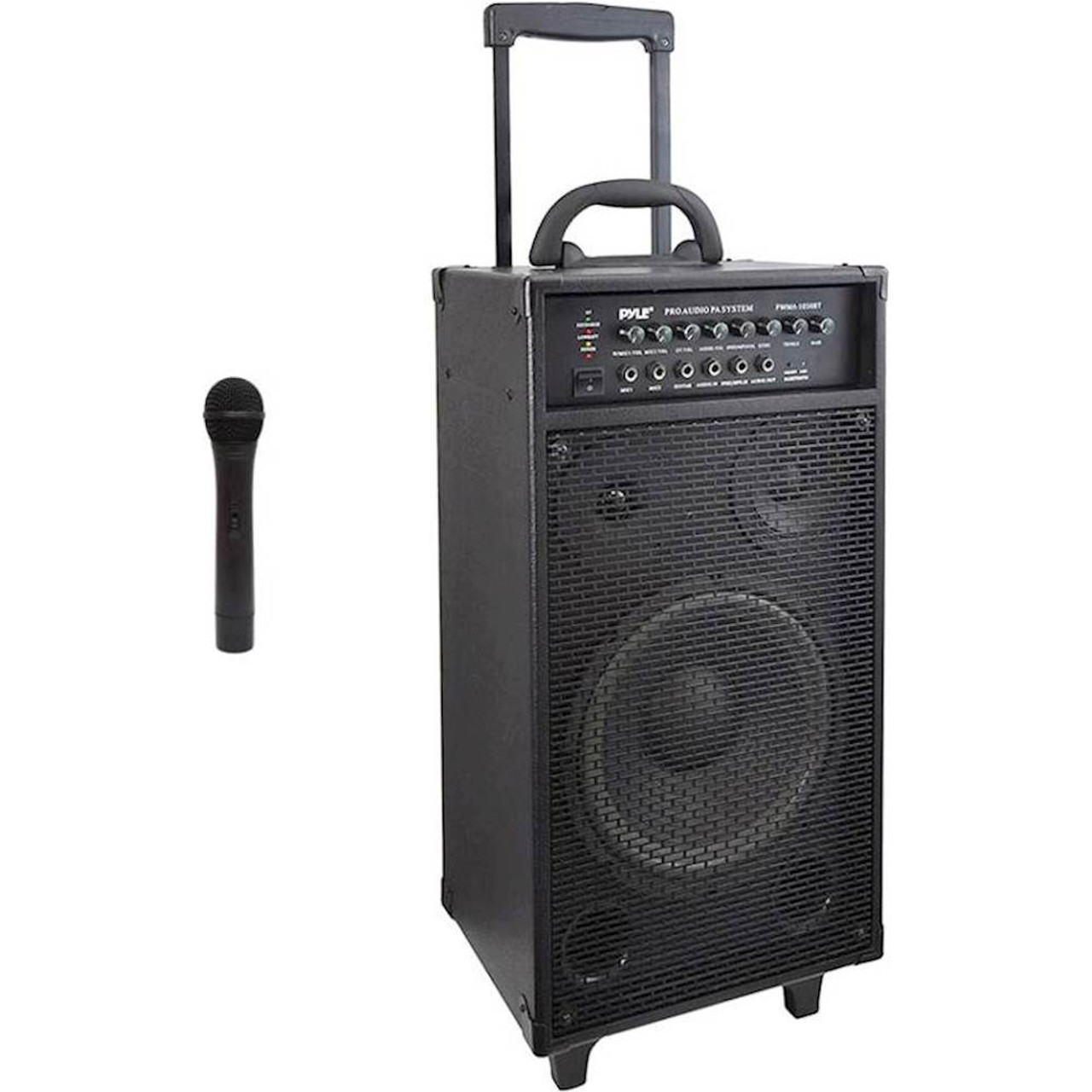 PYLE - Pro 10" 800W Portable Bluetooth PA System - Black