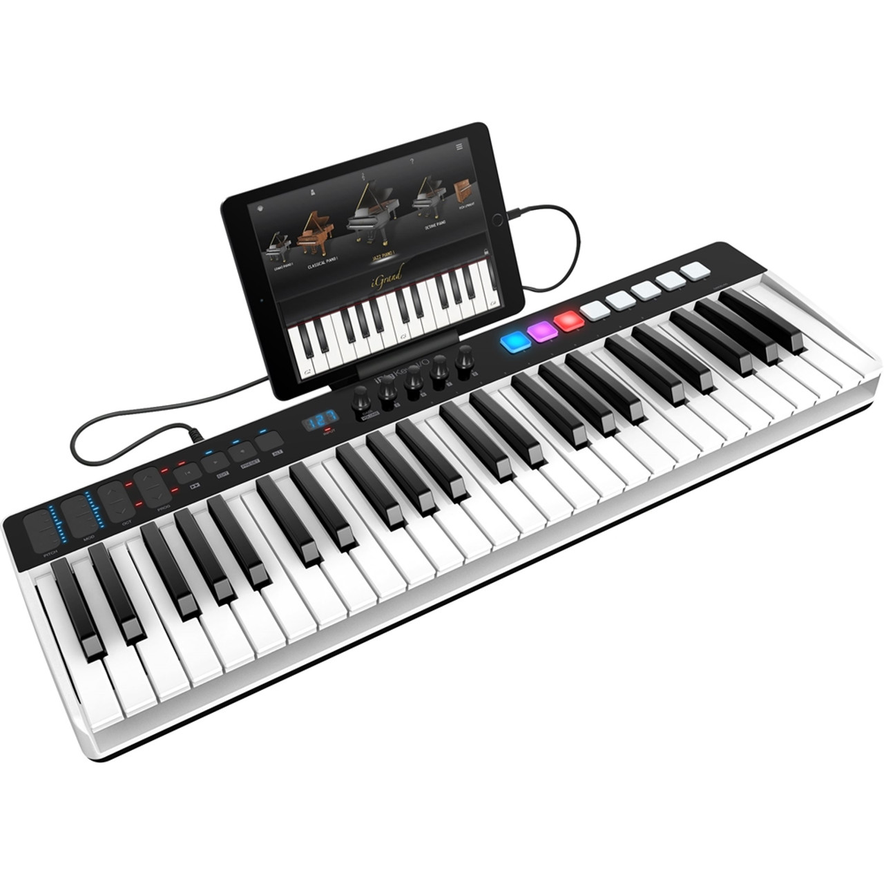 IK Multimedia - iRig Keys I/O 49-Key MIDI Controller - Black/White