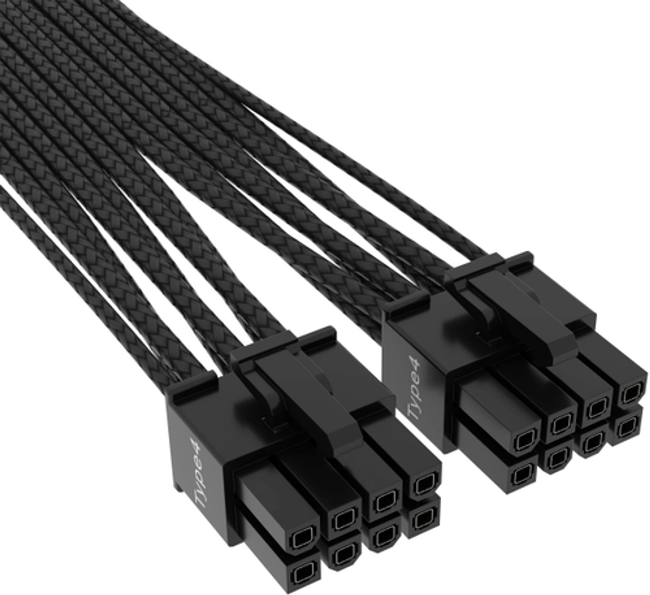 CORSAIR - 2’ Premium Individually Sleeved 12+4pin PCIe Gen 5 Type-4 600W 12VHPWR Cable - Black