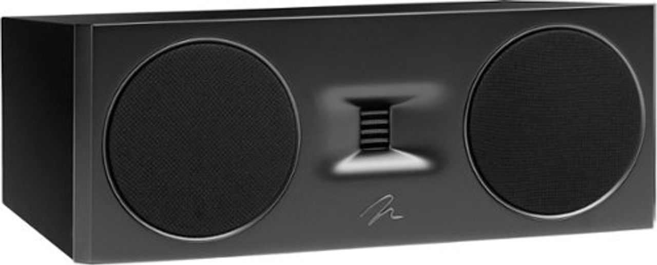 MartinLogan - Motion Series 2.5-Way Center-Channel, Gen2 Folded Motion Tweeter, Dual 5.5” Midbass Drivers, Angled Cabinet (Each) - Gloss Black