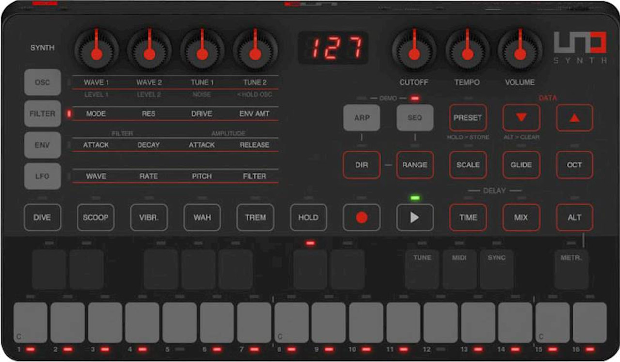 IK Multimedia - UNO Synth Analog Synthesizer - Black