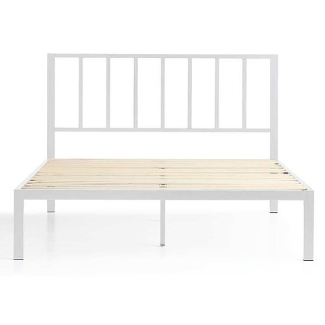 Brookside - Lori Queen Metal Bed with Headboard-White