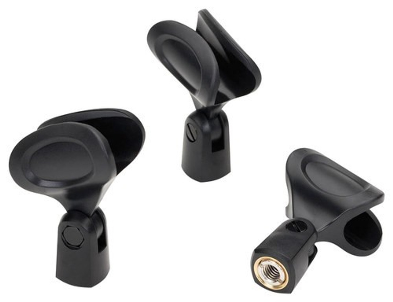 Samson - Microphone Clips (3-Pack) - Black